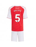 Arsenal Piero Hincapie #5 Hjemmedraktsett Barn 2025-26 Korte ermer (+ bukser)